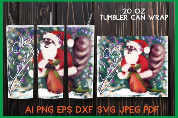 20 oz Tumbler Christmas Santa Raccoon: Graphics & Crafts Review