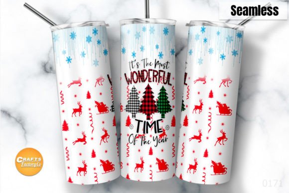 A Christmas Tumbler Graphic for Crafts and Seasonal Sales