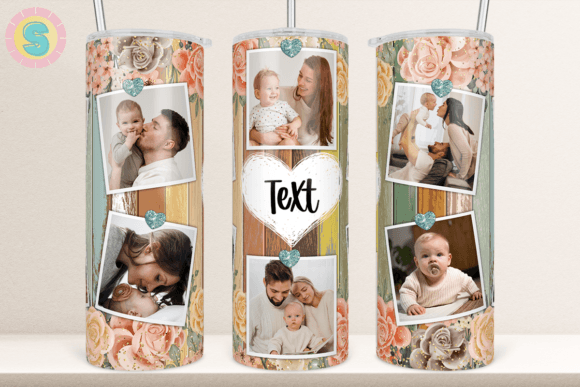Crafting with the Picture Photo Frame Floral Tumbler Wrap Graphics