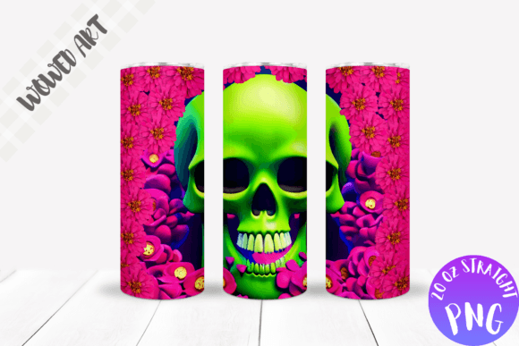 Flower Skull Graphics: A Brand Designer's Tumbler Wrap Review