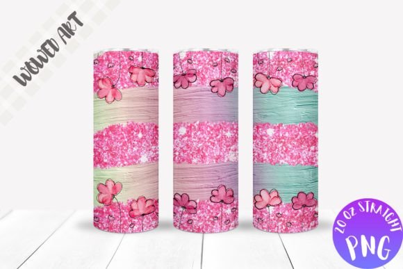 Flower Stripes Graphics for Crafts & Small Business Branding