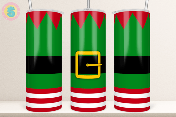 Putting the Elf Outfit Tumbler Design Through the Embroidery Lens