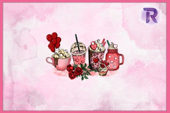 Reviewing Valentines Coffee Cup Graphics for Craft Projects