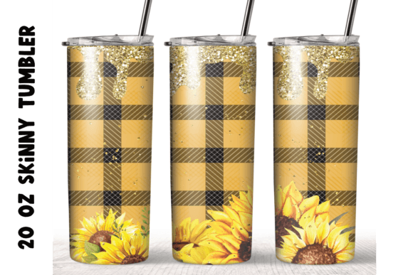 Sunflowers Glitter Christmas Tumbler Embroidery Review