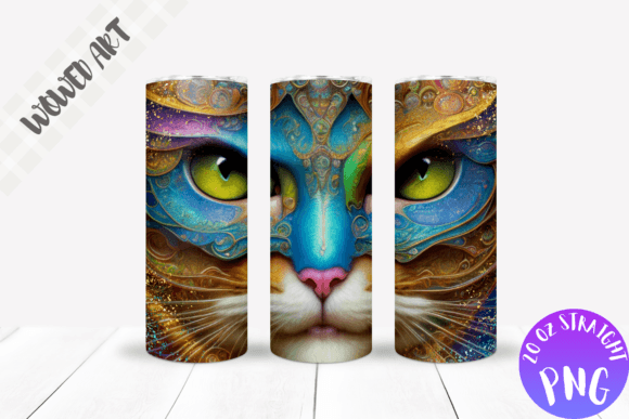 Warrior Cat Graphics for Crafting Elegant Tumblers